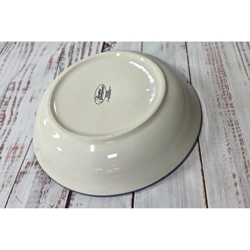 Certified International Pasta Bowl 9.25in Blue Good Tina Higgins Cabbage